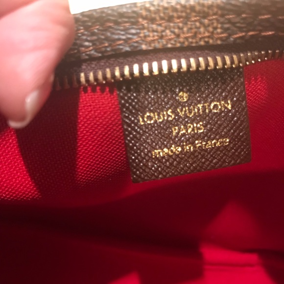 Auth. LV Damien Ebene mini canvas wristlet pouch-no box included - Picture 2 of 13